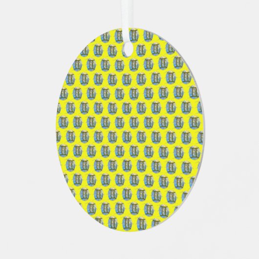 Gemini Metalen Ornament (Voorkant links)