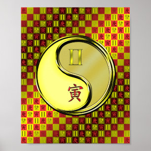 Gemini & Metalen Tijger Poster