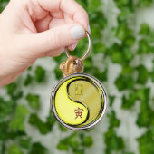 Gemini & Metalen Tijger Sleutelhanger (Hand)