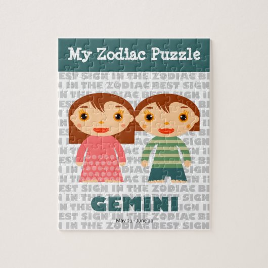 Gemini, Mijn Zodiac Puzzle Legpuzzel (Verticaal)