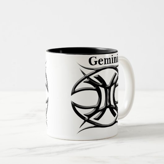 Gemini-Mok Tweekleurige Koffiemok (Voorkant rechts)
