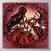 Gemini Origineel Belly Dance Art Poster (Voorkant)
