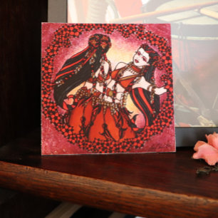 Gemini Origineel Belly Dance Art Poster