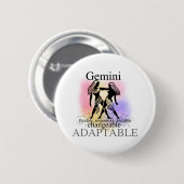 Gemini over jou ronde button 5,7 cm (Voorkant /achterkant)