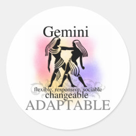 Gemini over jou ronde sticker
