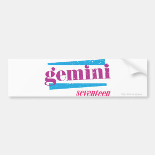Gemini Paars Bumpersticker