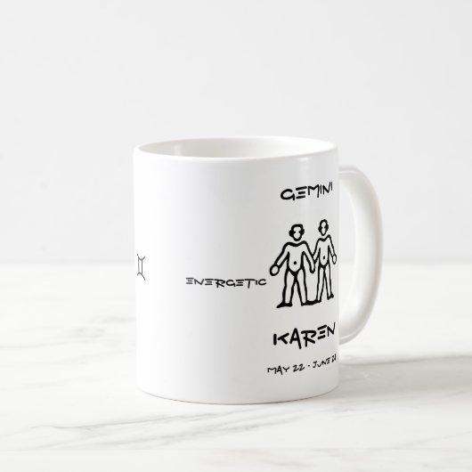 Gemini Personalized Koffiemok (Voorkant rechts)