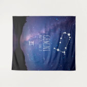 Gemini | Persoonlijk Astrologie Wandtapijt Wandkleed (Voorkant (horizontaal))