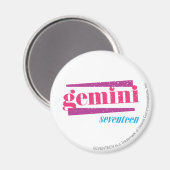 Gemini Pink Magneet (Voorkant / Achterkant)