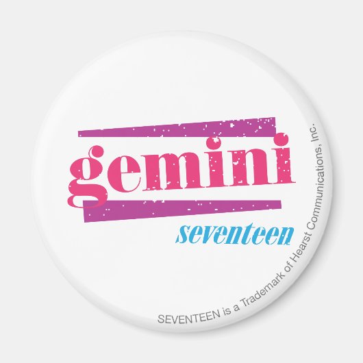 Gemini Pink Magneet (Voorkant)