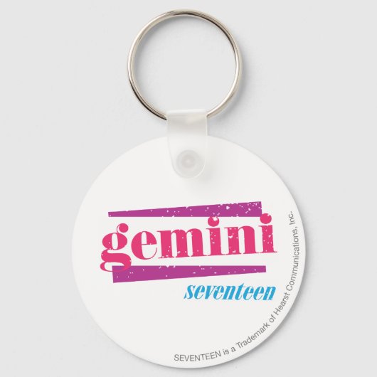 Gemini Pink Sleutelhanger (Voorkant)