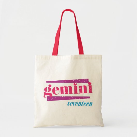 Gemini Pink Tote Bag (Voorkant)