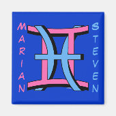 Gemini & Pisces PkBl Magneet (Voorkant)