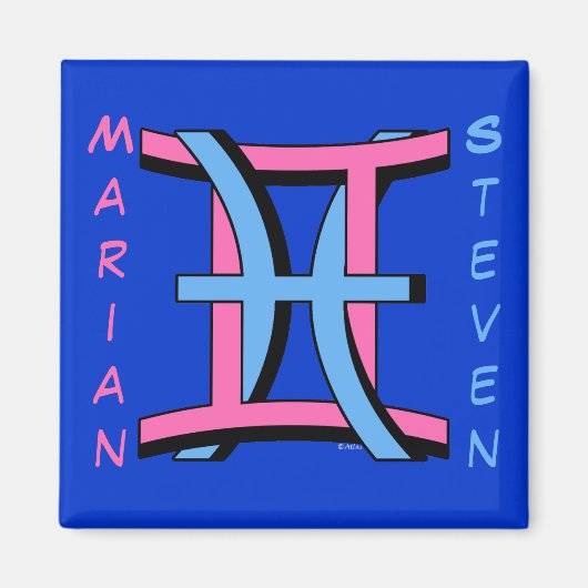 Gemini & Pisces PkBl Magneet (Voorkant)