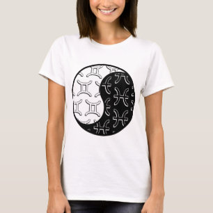 Gemini Pisces yin yang zodiac koppel T-shirt