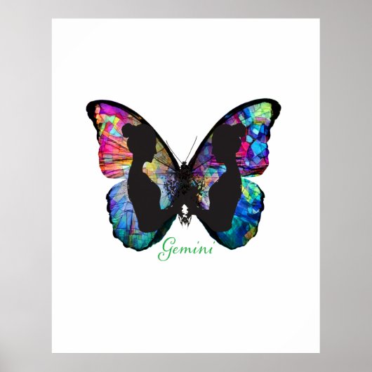 GEMINI - POSTER BUTTERFLY&TWINS (Voorkant)