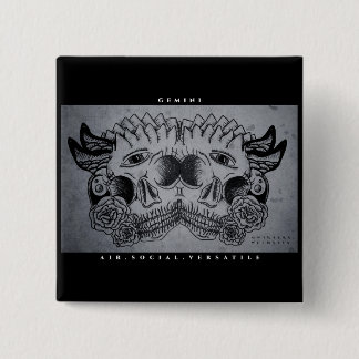 Gemini Print Vierkante Button 5,1 Cm