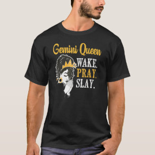 Gemini Queen Astrology Zodiac Sign Horoscope Birth T-shirt