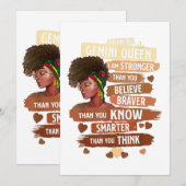 Gemini Queen Sweet als Snoep Birthday Gift for Bla Kaart (Voorkant / Achterkant)