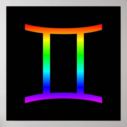 Gemini Rainbow Poster (Voorkant)