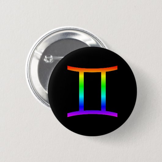 Gemini Rainbow Ronde Button 5,7 Cm (Voorkant /achterkant)