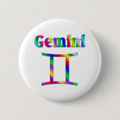 Gemini Rainbow Ronde Button 5,7 Cm (Voorkant)
