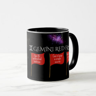 Gemini Red Flags Astrologie Mok   Grappig Zodiac c