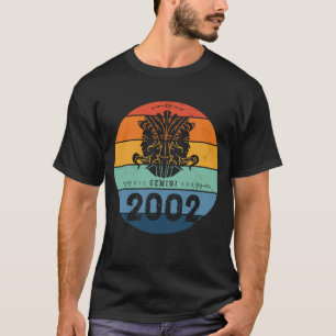 Gemini Retro Vitage Sunset Zodiac Sign 20 T-shirt