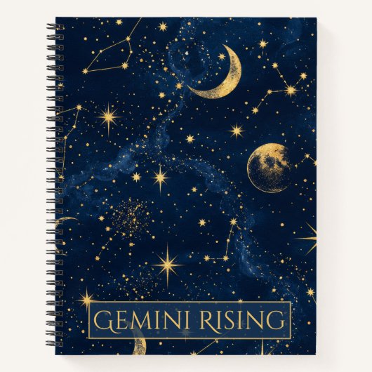 Gemini Rising Hemel Astrologie Notitieboek (Voorkant)