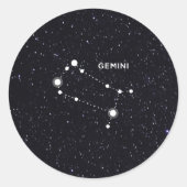 Gemini Ronde Sticker (Voorkant)