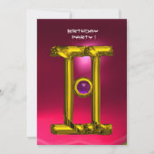 GEMINI RUBY, Alexandriet lichtgeel rood roze Aankondiging (Voorkant)