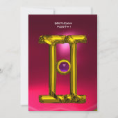 GEMINI RUBY, Alexandriet lichtgeel rood roze Aankondiging (Voorkant)