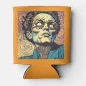 Gemini said Psychedelic Comic Man Headshot Custom  Blikjeskoeler (Voorkant)