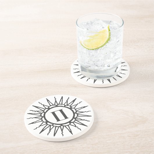 Gemini Sandstone Onderzetter (Zijkant)