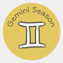 Gemini Season Astrology Zodiac Sign Gold Yellow
