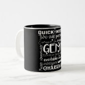 Gemini Sign/Astrology Two-Tone Coffee Mok (Voorkant links)