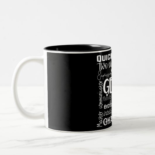Gemini Sign/Astrology Two-Tone Coffee Mok (Links)