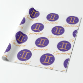Gemini Sign Cadeaupapier (Uitgerold)