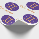 Gemini Sign Cadeaupapier (Hoek)
