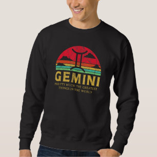 Gemini Sign Greatest Thing Retro Star Sign Zodiac Trui