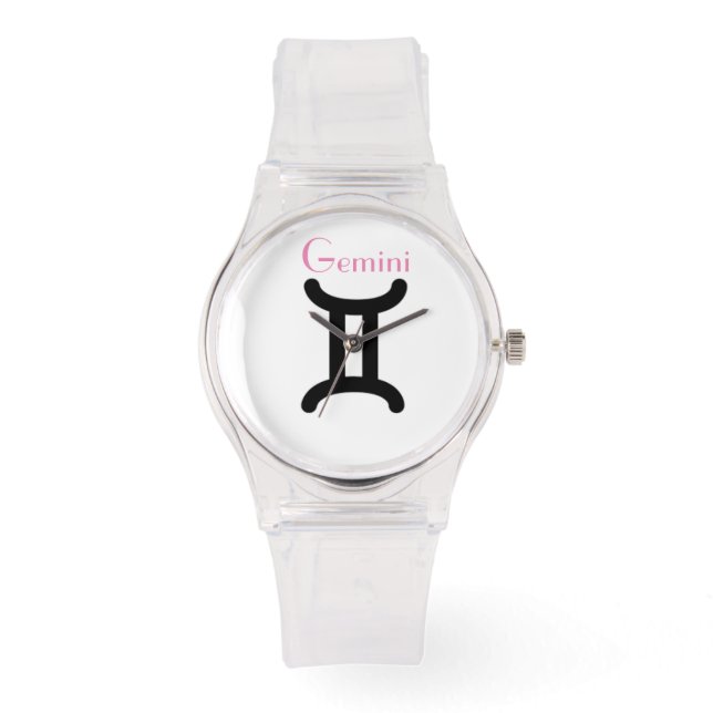 Gemini Sign of the Zodiac. Dames kijken. Horloge (Voorkant)