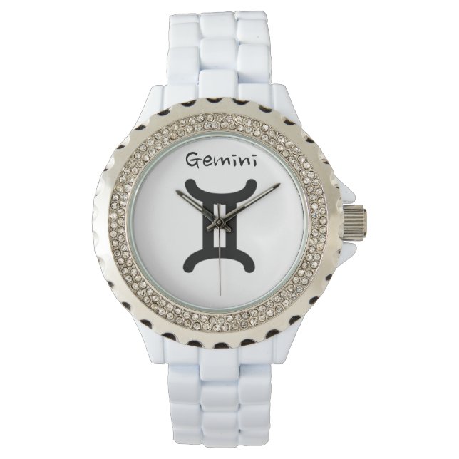 Gemini Sign of the Zodiac. Dames kijken. Horloge (Voorkant)