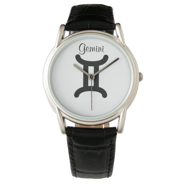 Gemini Sign of the Zodiac Mannen Watches. Horloge (Voorkant)