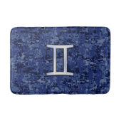 Gemini Sign on Navy Blue Digital Camouflage Badmat (Voorkant)