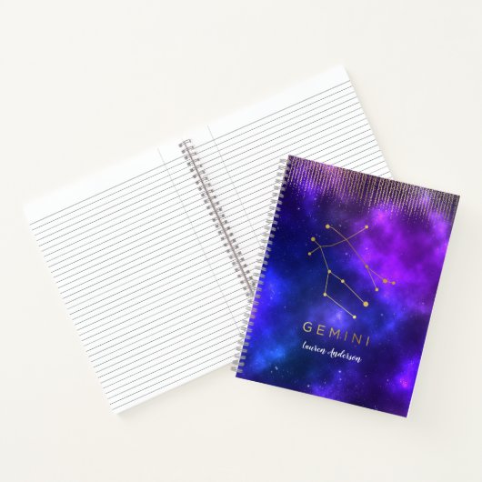 Gemini Sign Personalized Journal - Kantoor Notitieboek (Binnen)