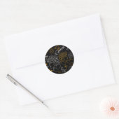 Gemini Sign Zodiac Horoscope Design Ronde Sticker (Envelop)