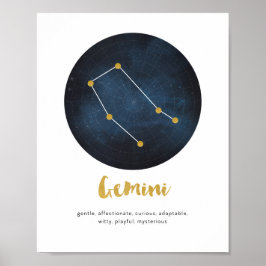 Gemini-signaaldruk Poster