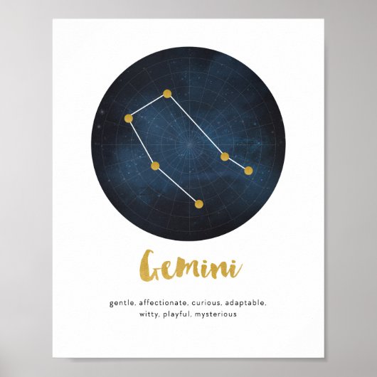 Gemini-signaaldruk Poster (Voorkant)