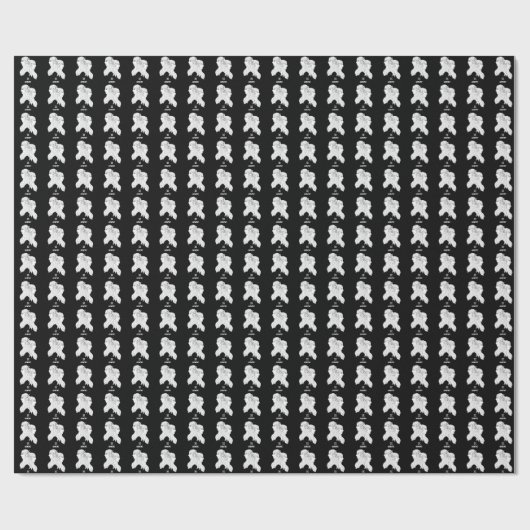 Gemini Silhouet Verpakkingsdocument Cadeaupapier (Vlak)