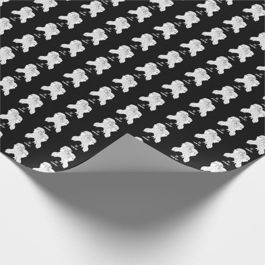 Gemini Silhouet Verpakkingsdocument Cadeaupapier (Hoek)